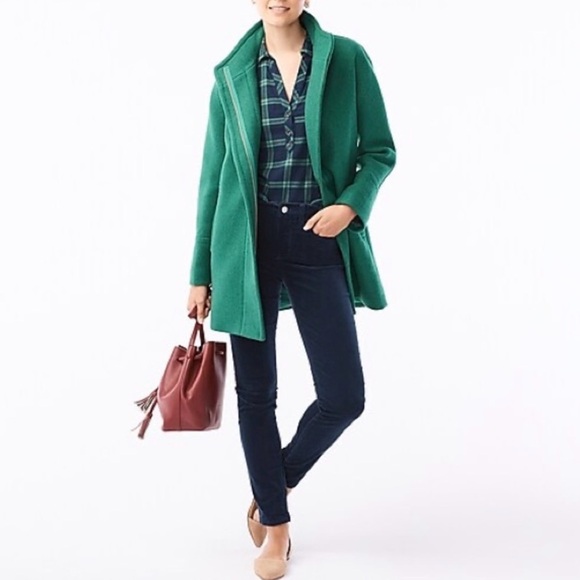 J. Crew City Coat Italian Stadium Cloth Nello Gori - Like New - Picture 8 of 8